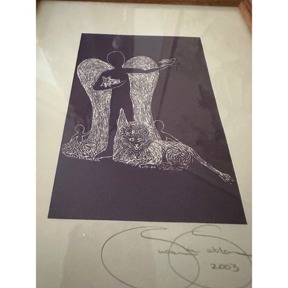 Signed numbered framed Print by Susan M. Sablon 2003, A Message of Faith 11x9” - Picture 9 of 14